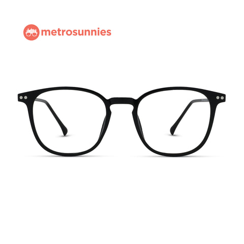 MetroSunnies Jane Specs (Black) / Replaceable Lens / Versairy Ultralight Weight / Eyeglasses