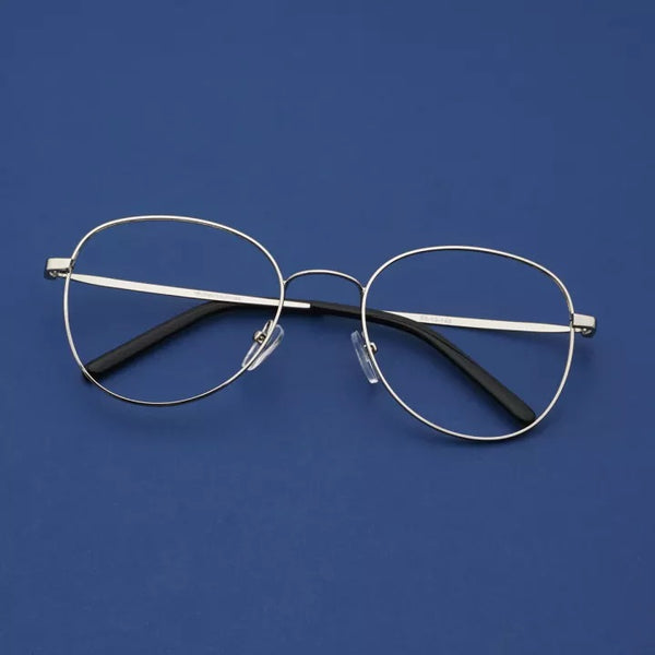 MetroSunnies Jasper Specs (Silver) / Replaceable Lens / Eyeglasses for Men and Women