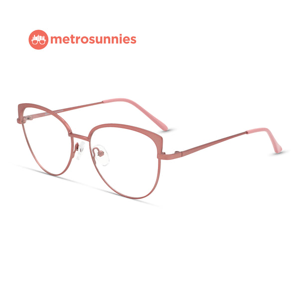 MetroSunnies Jennie Specs (Pink) / Con-Strain Blue Light / Anti-Radiation Computer Eyeglasses