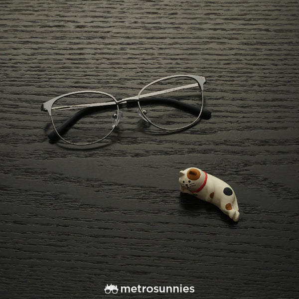 MetroSunnies Juno Specs (Silver) / Replaceable Lens / Eyeglasses for Men and Women