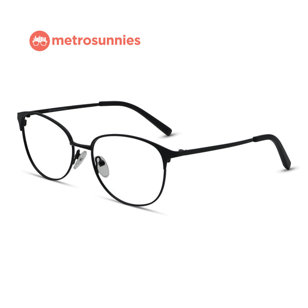 MetroSunnies Juno Specs (Black) / Replaceable Lens / Eyeglasses for Men and Women