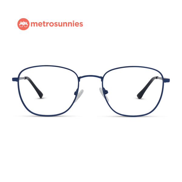MetroSunnies Kaden Specs (Blue) / Replaceable Lens / Eyeglasses for Men and Women