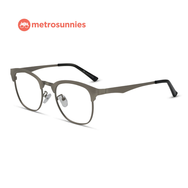 MetroSunnies King Specs (Gray) / Con-Strain Blue Light / Anti-Radiation Computer Eyeglasses