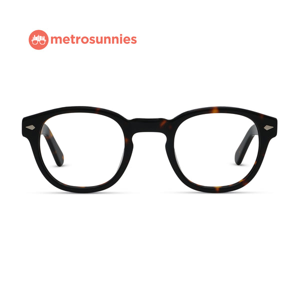 MetroSunnies Lance Specs (Brown) / Handmade Acetate / Replaceable Lens / Eyeglasses