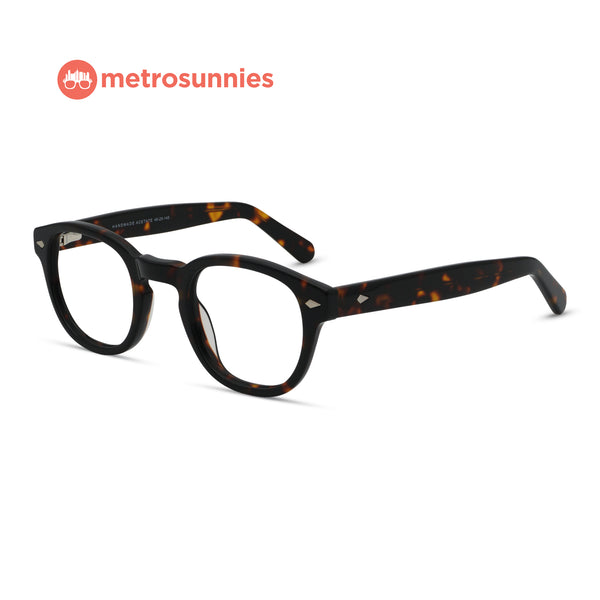 MetroSunnies Lance Specs (Brown) / Handmade Acetate / Replaceable Lens / Eyeglasses