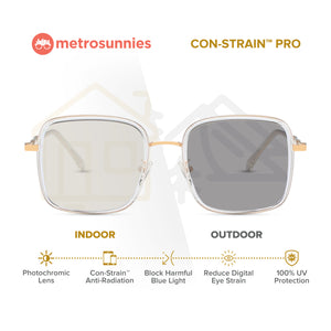 MetroSunnies Lee Specs (Clear) / Replaceable Lens / Eyeglasses for Men and Women