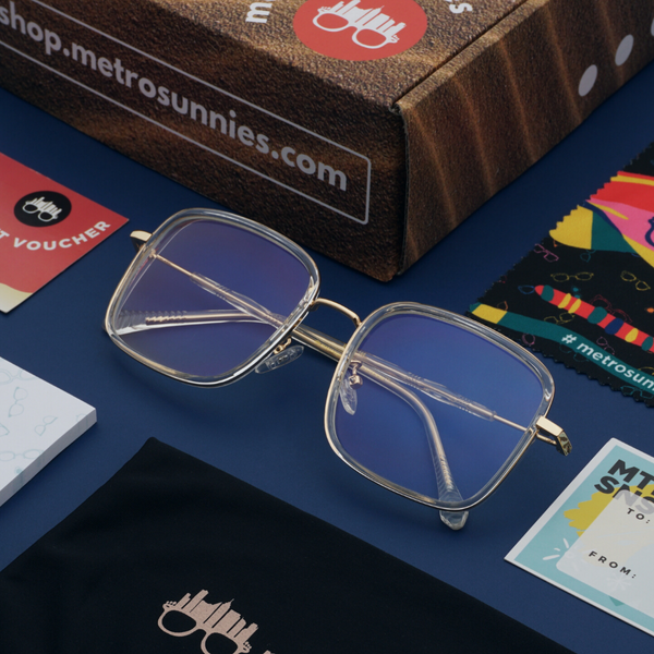 MetroSunnies Lee Specs (Gray) / Replaceable Lens / Eyeglasses for Men and Women