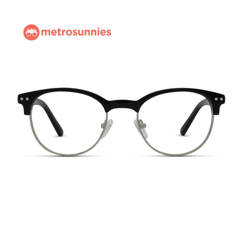 MetroSunnies Leigh Specs (Black) / Replaceable Lens / Eyeglasses for Men and Women