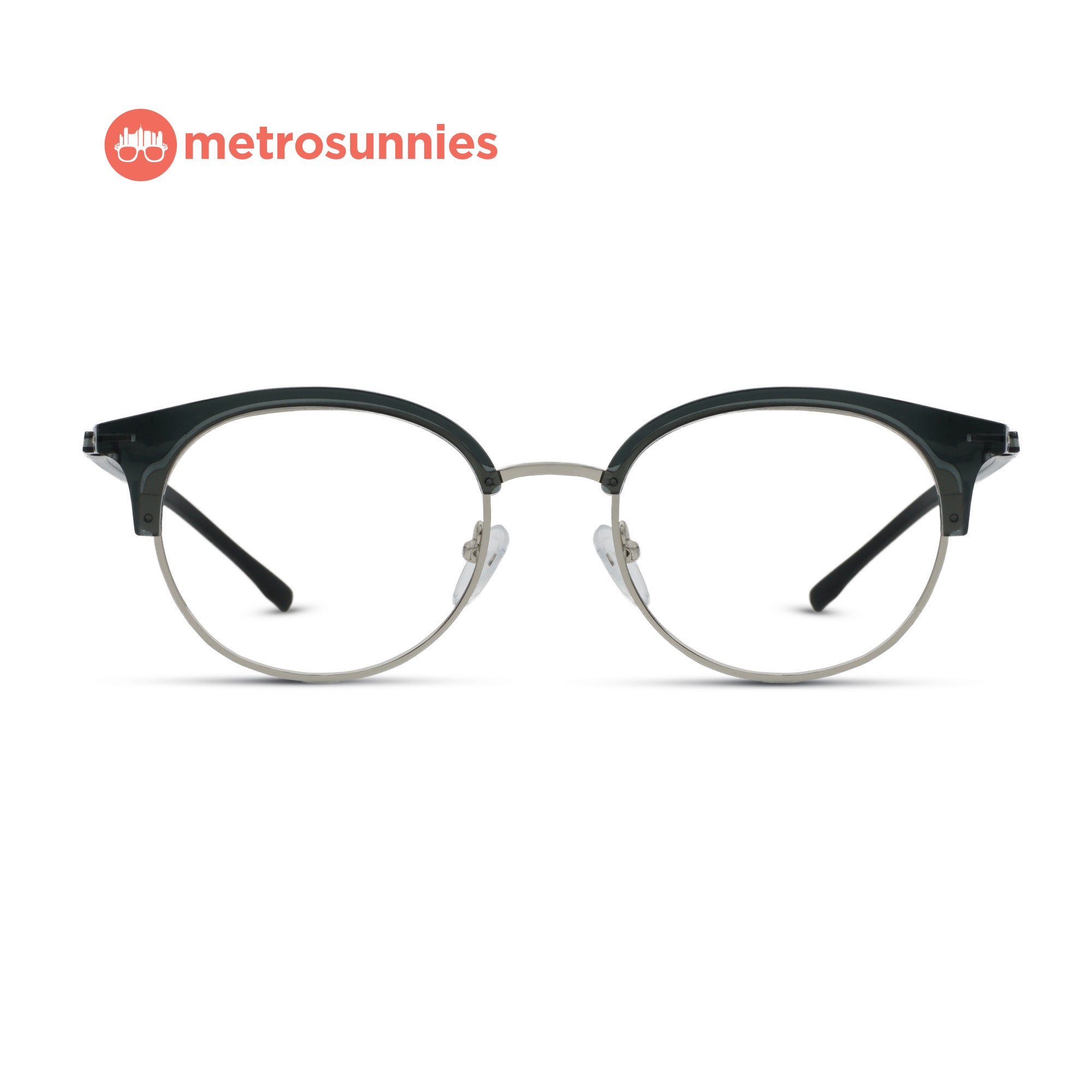 MetroSunnies Logan Specs (Gray) / Replaceable Lens / Versairy Ultralight Weight / Eyeglasses