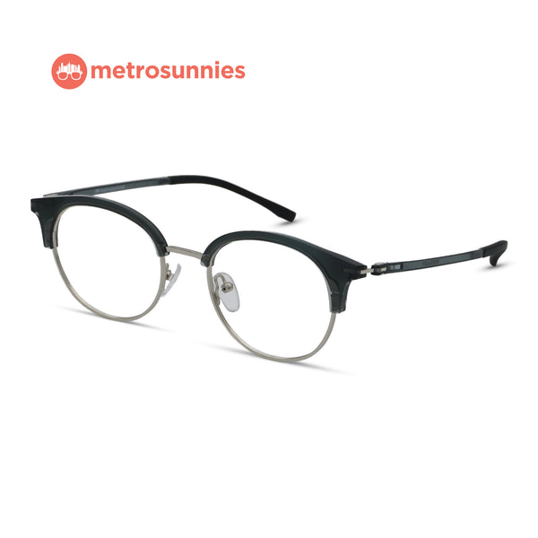 MetroSunnies Logan Specs (Gray) / Replaceable Lens / Versairy Ultralight Weight / Eyeglasses
