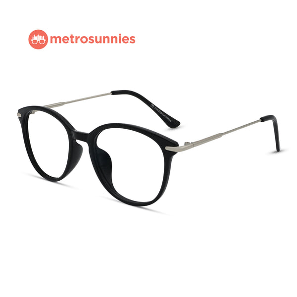 MetroSunnies Lou Specs (Black) / Replaceable Lens / Eyeglasses for Men and Women