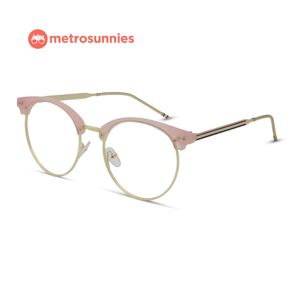 MetroSunnies Luna Specs (Pink) / Replaceable Lens / Eyeglasses for Men and Women