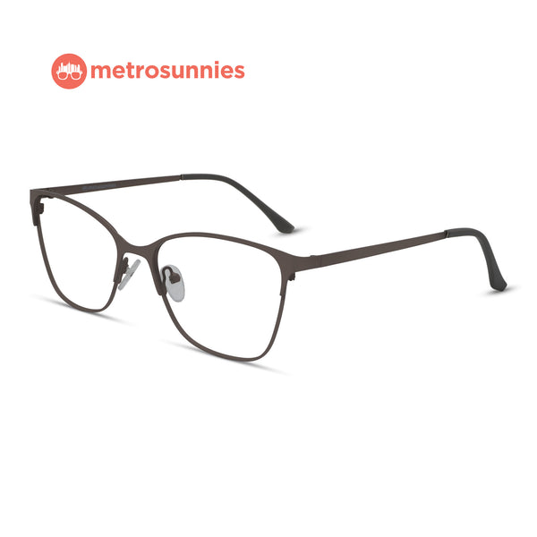 MetroSunnies Madison Specs (Gray) / Replaceable Lens / Eyeglasses for Men and Women