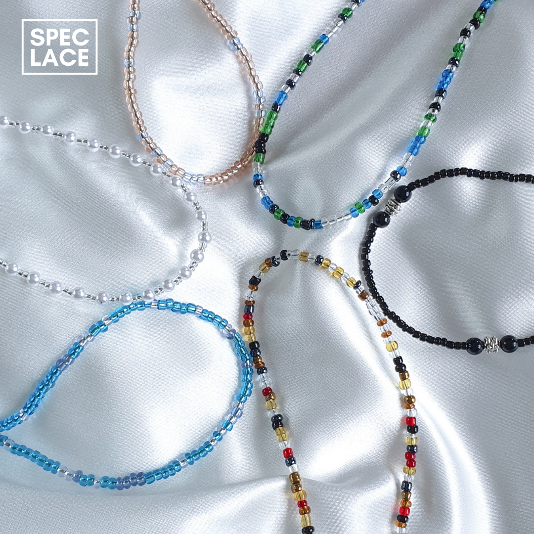 MetroSunnies Speclace / Eyeglass Lace / Face Mask Holder / Adjustable Neck Strap / Lanyard / Chain / Eyewear Accessories