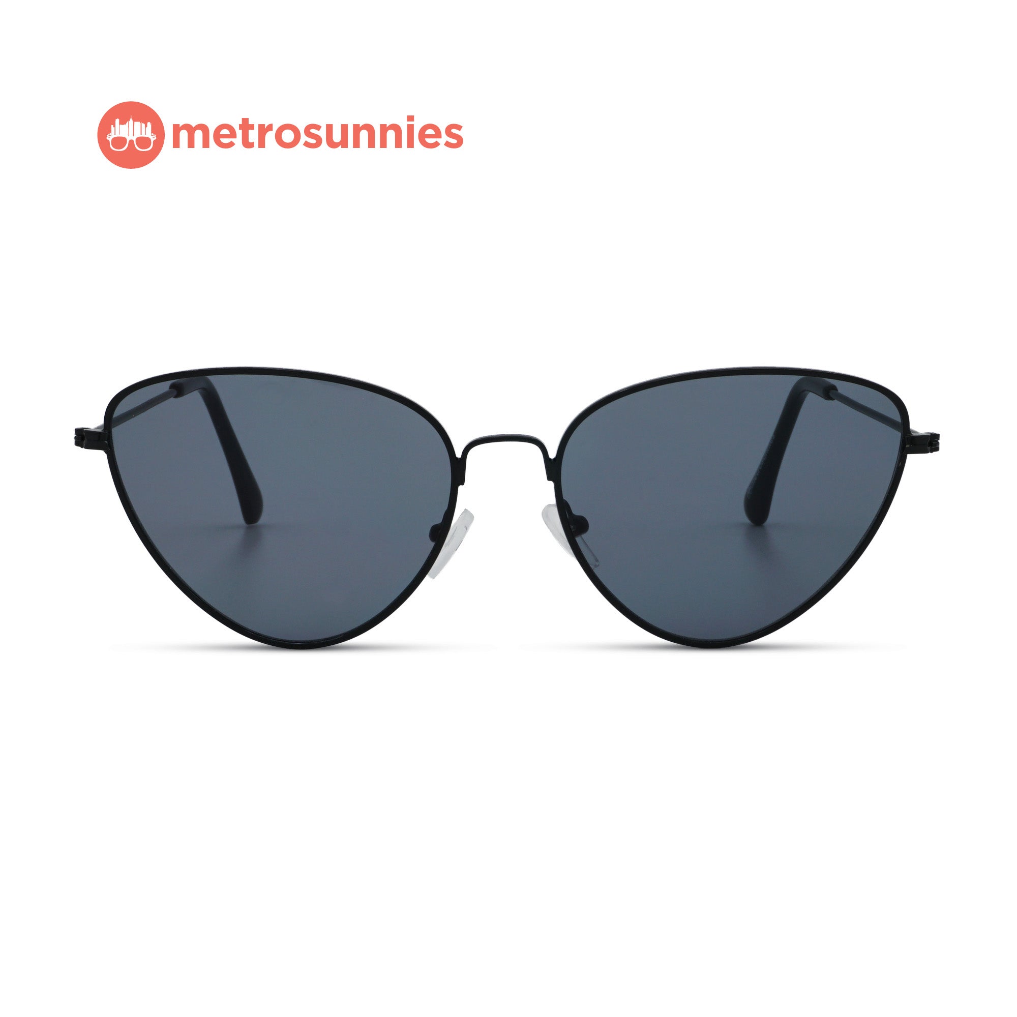 MetroSunnies Meg Sunnies (Onyx) / Sunglasses with UV400 Protection / Fashion Eyewear Unisex