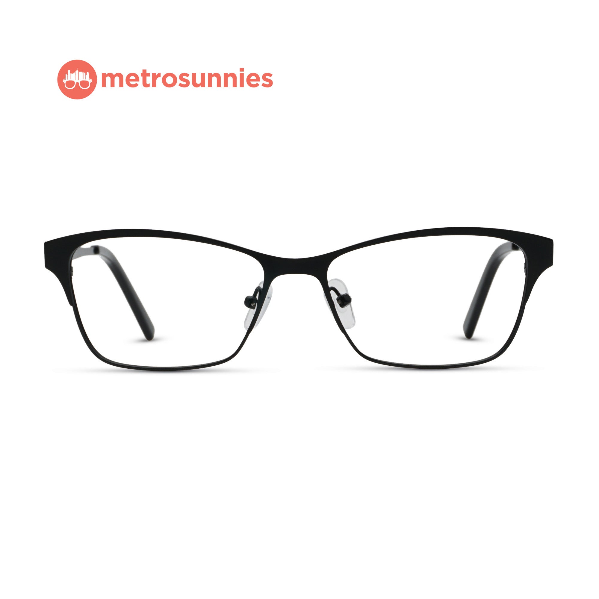 MetroSunnies Merlin Specs (Black) / Replaceable Lens / Eyeglasses for Men and Women