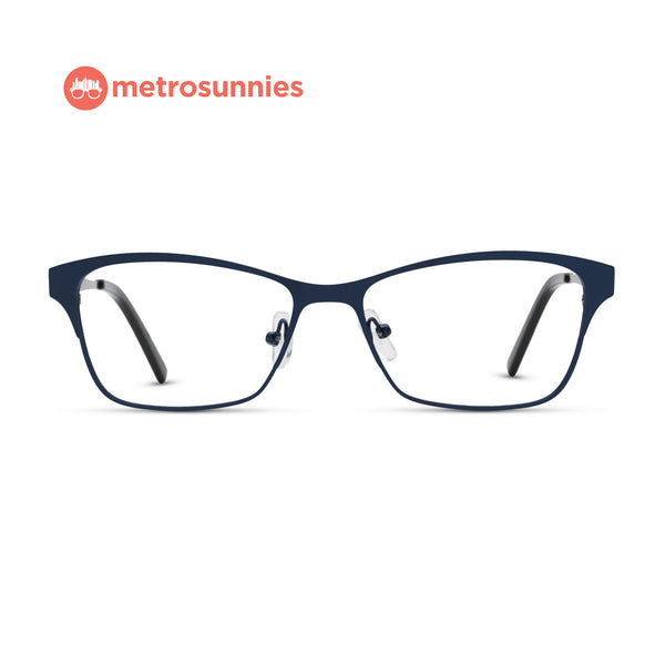 MetroSunnies Merlin Specs (Blue) / Replaceable Lens / Eyeglasses for Men and Women