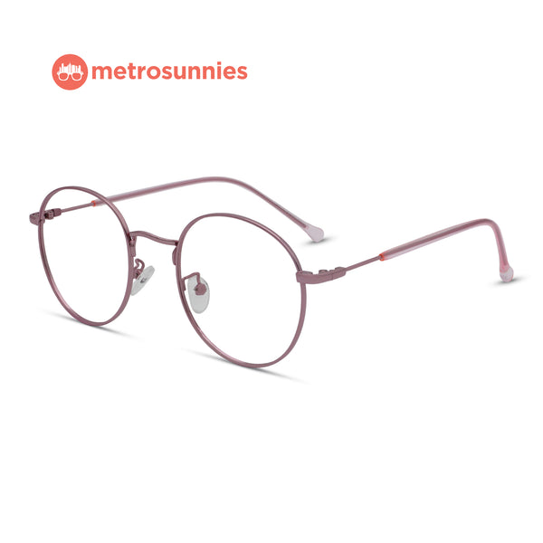 MetroSunnies Merrit Specs (Pink) / Replaceable Lens / Eyeglasses for Men and Women