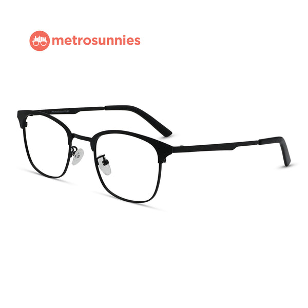 MetroSunnies Michael Specs (Black) / Replaceable Lens / Eyeglasses for Men and Women