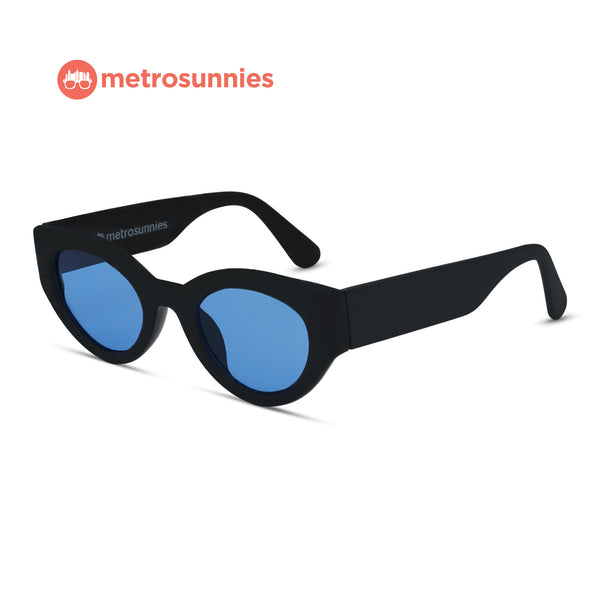 MetroSunnies Michelle Sunnies (Black) / Sunglasses with UV400 Protection / Fashion Eyewear Unisex