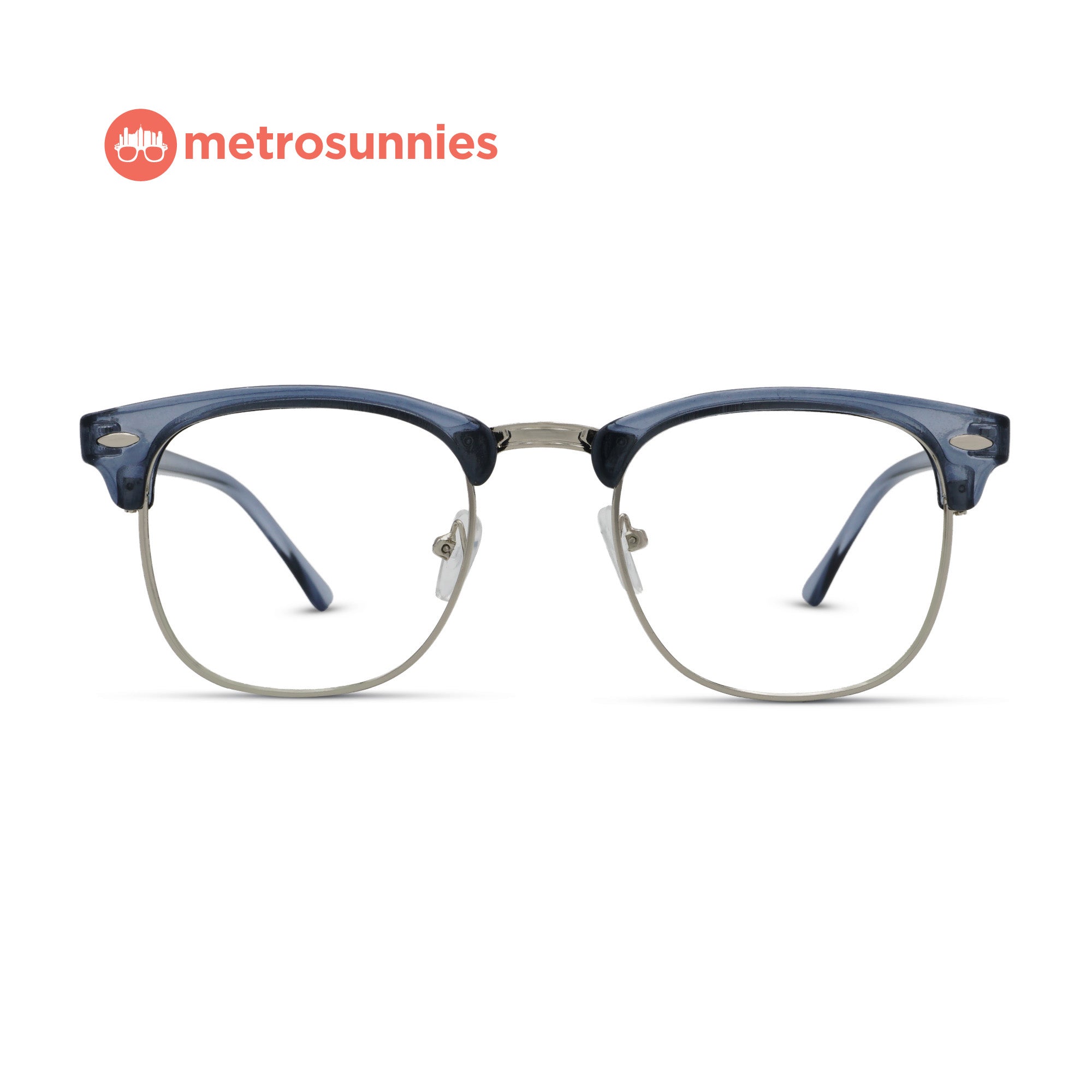 MetroSunnies Midas Specs (Azure) / Replaceable Lens / Eyeglasses for Men and Women