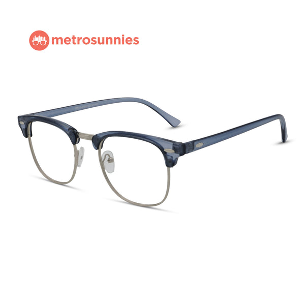 MetroSunnies Midas Specs (Azure) / Replaceable Lens / Eyeglasses for Men and Women