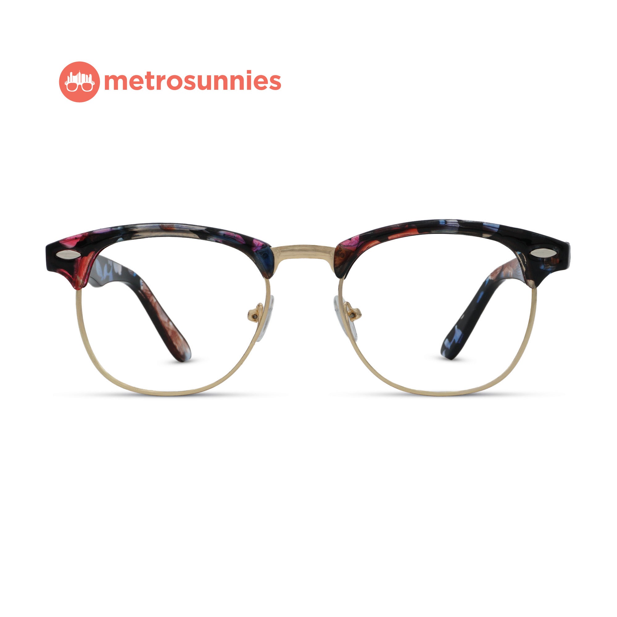 MetroSunnies Midas Specs (Flora) / Replaceable Lens / Eyeglasses for Men and Women