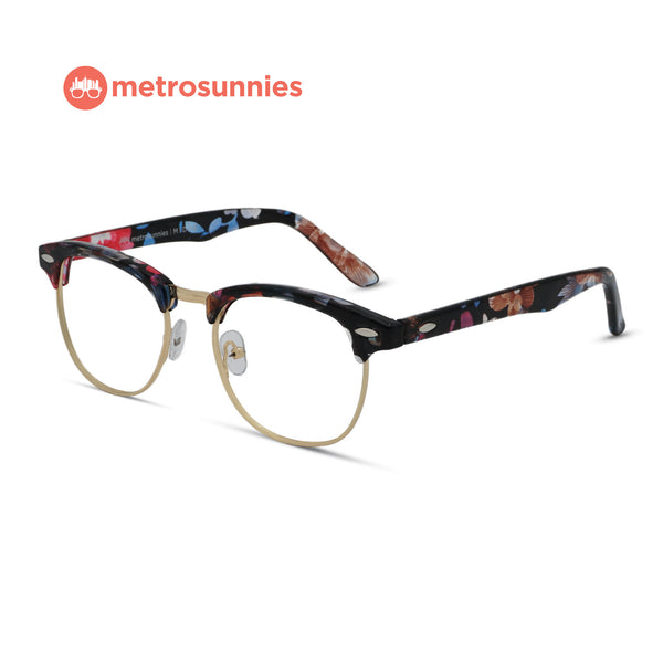 MetroSunnies Midas Specs (Flora) / Replaceable Lens / Eyeglasses for Men and Women