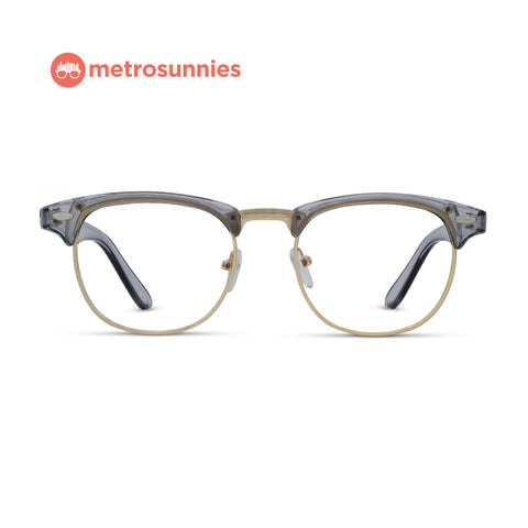 MetroSunnies Midas Specs (Gray) / Replaceable Lens / Eyeglasses for Men and Women