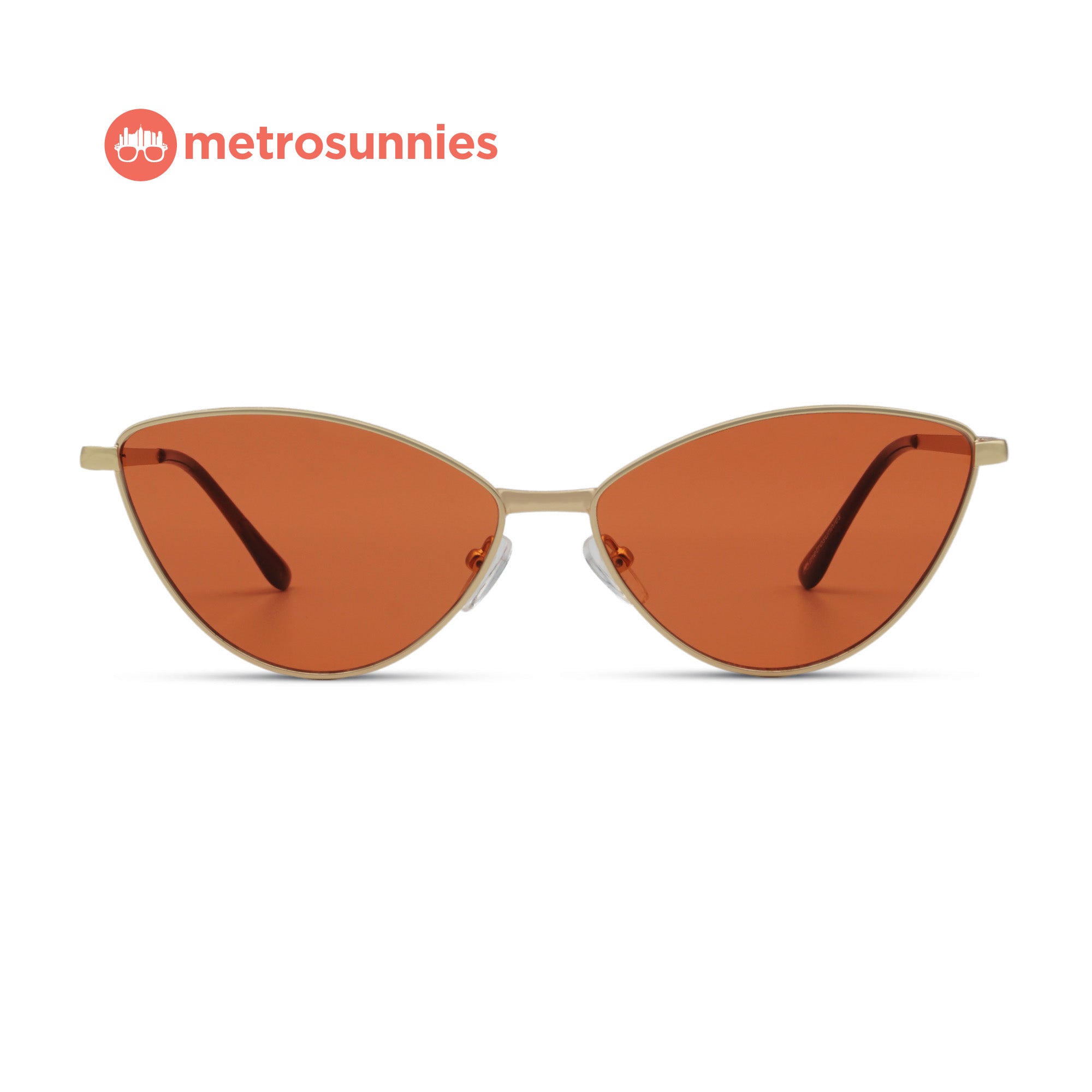 MetroSunnies Mila Sunnies (Brick) / Sunglasses with UV400 Protection / Fashion Eyewear Unisex