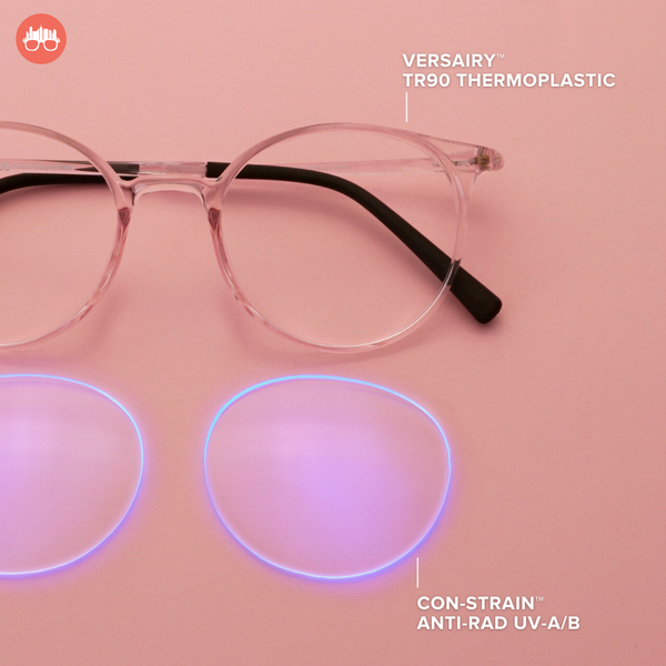 MetroSunnies Monarch Specs (Plum) / Con-Strain Blue Light / Versairy / Anti-Radiation Eyeglasses