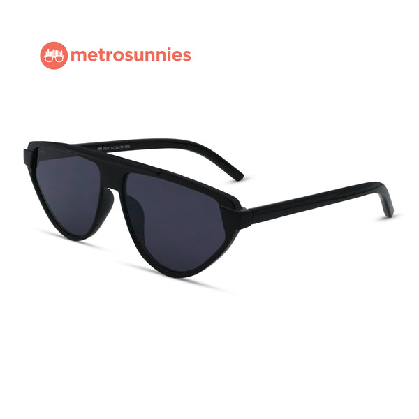 MetroSunnies Monroe Sunnies (Black) / Sunglasses with UV400 Protection / Fashion Eyewear Unisex