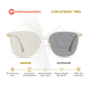 MetroSunnies Nadia Specs (Clear) / Con-Strain Blue Light / Versairy / Anti-Radiation Eyeglasses