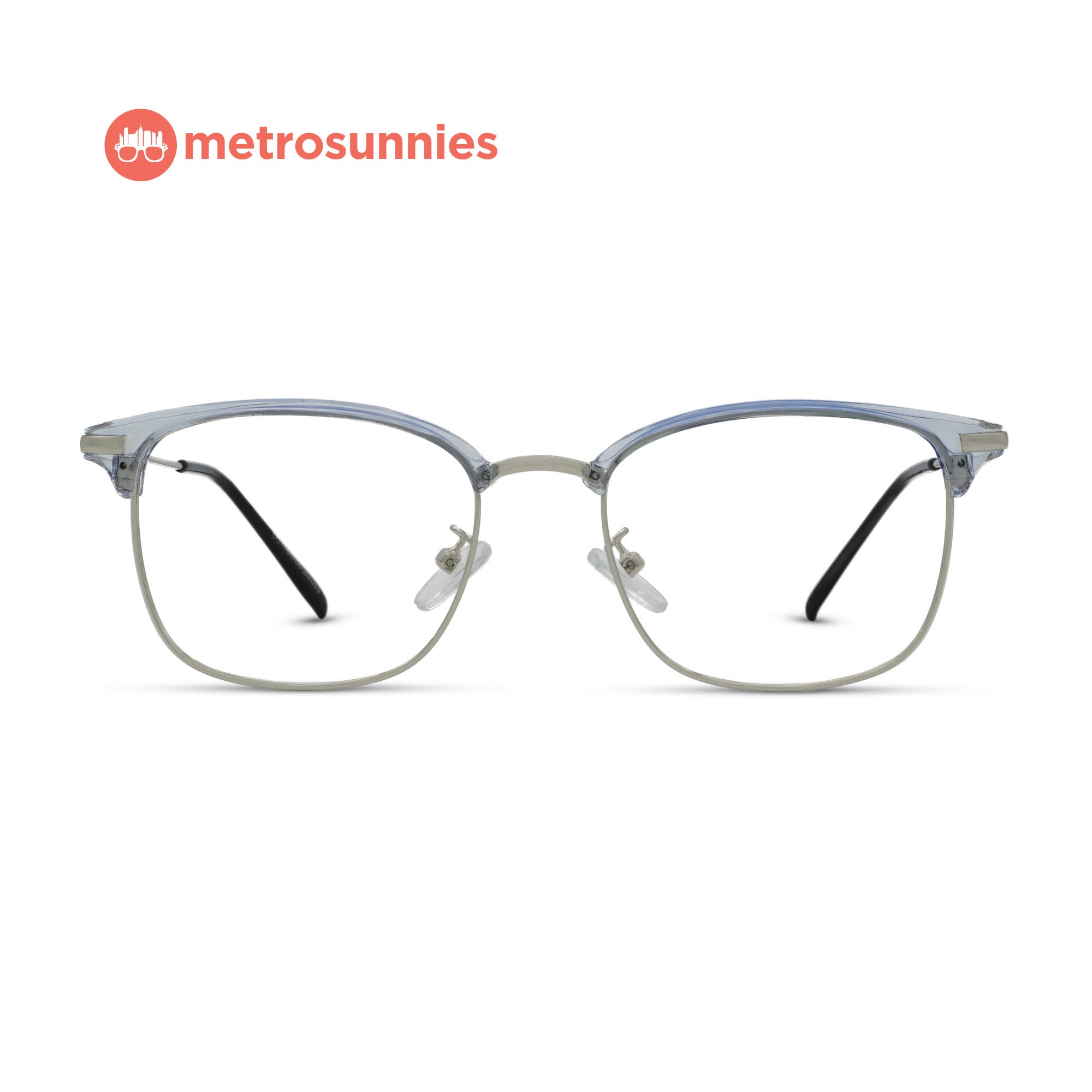 MetroSunnies Nathan Specs (Azure) / Replaceable Lens / Eyeglasses for Men and Women
