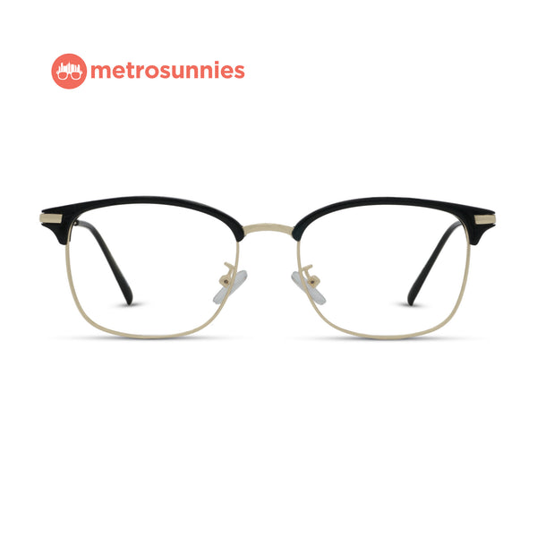 MetroSunnies Nathan Specs (Black) / Replaceable Lens / Eyeglasses for Men and Women