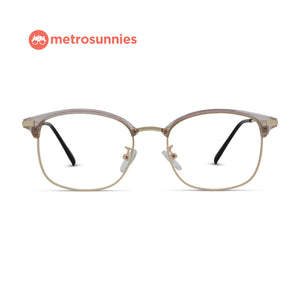 MetroSunnies Nathan Specs (Champagne) / Replaceable Lens / Eyeglasses for Men and Women