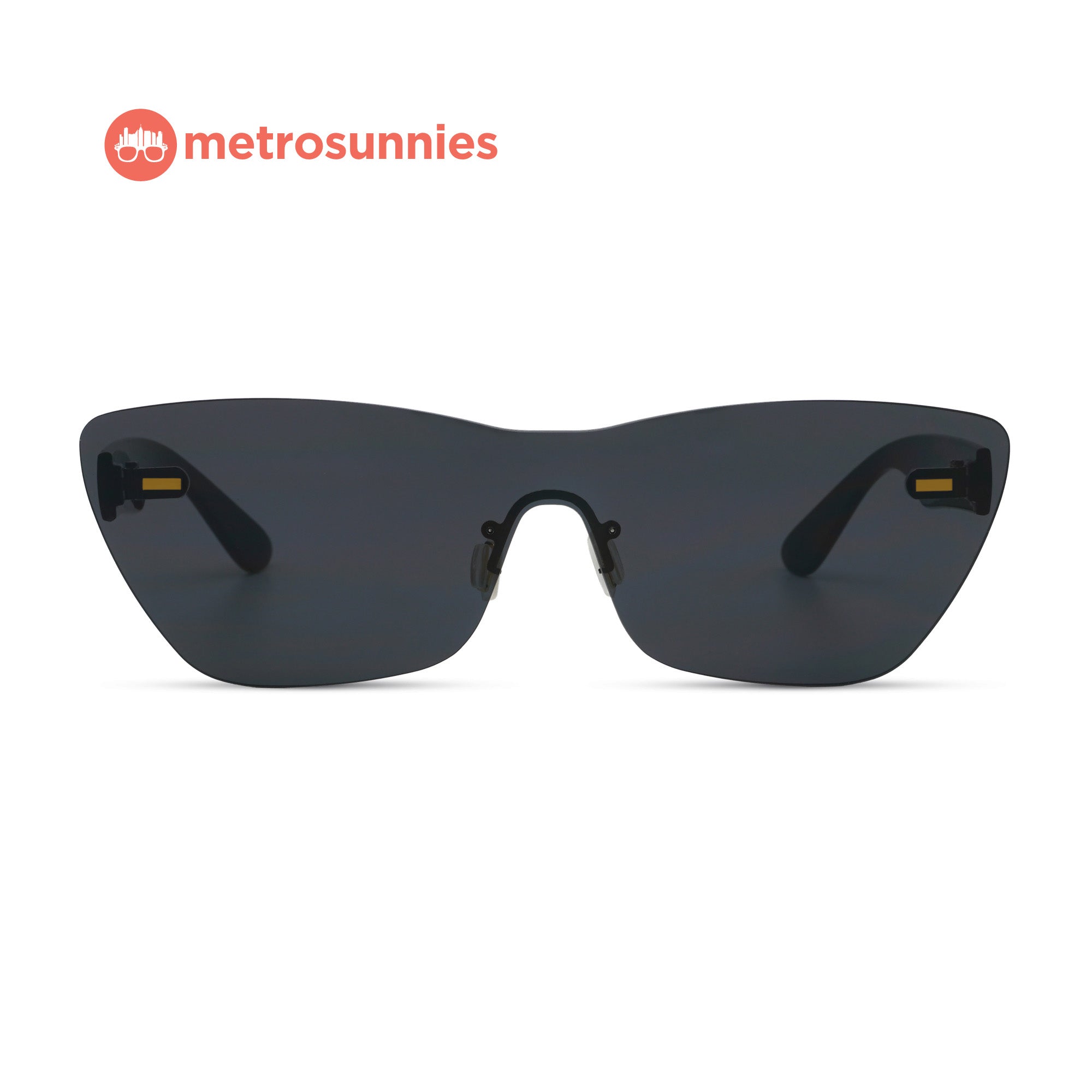 MetroSunnies Nick Sunnies (Black) / Sunglasses with UV400 Protection / Fashion Eyewear Unisex