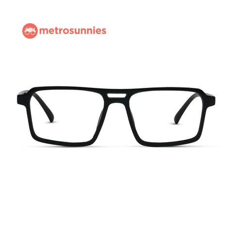 MetroSunnies Paco Specs (Black) / Replaceable Lens / Eyeglasses for Men and Women