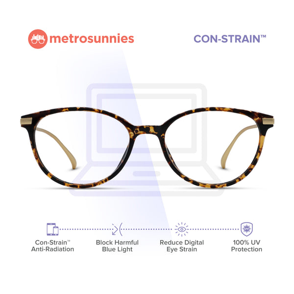 MetroSunnies Passion Specs (Leopard) / Con-Strain Blue Light / Versairy / Anti-Radiation Eyeglasses
