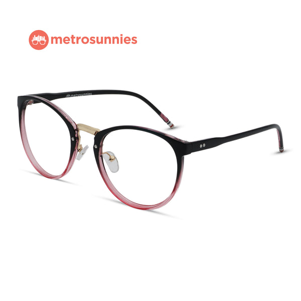 MetroSunnies Patty Specs (Pink) / Replaceable Lens / Eyeglasses for Men and Women