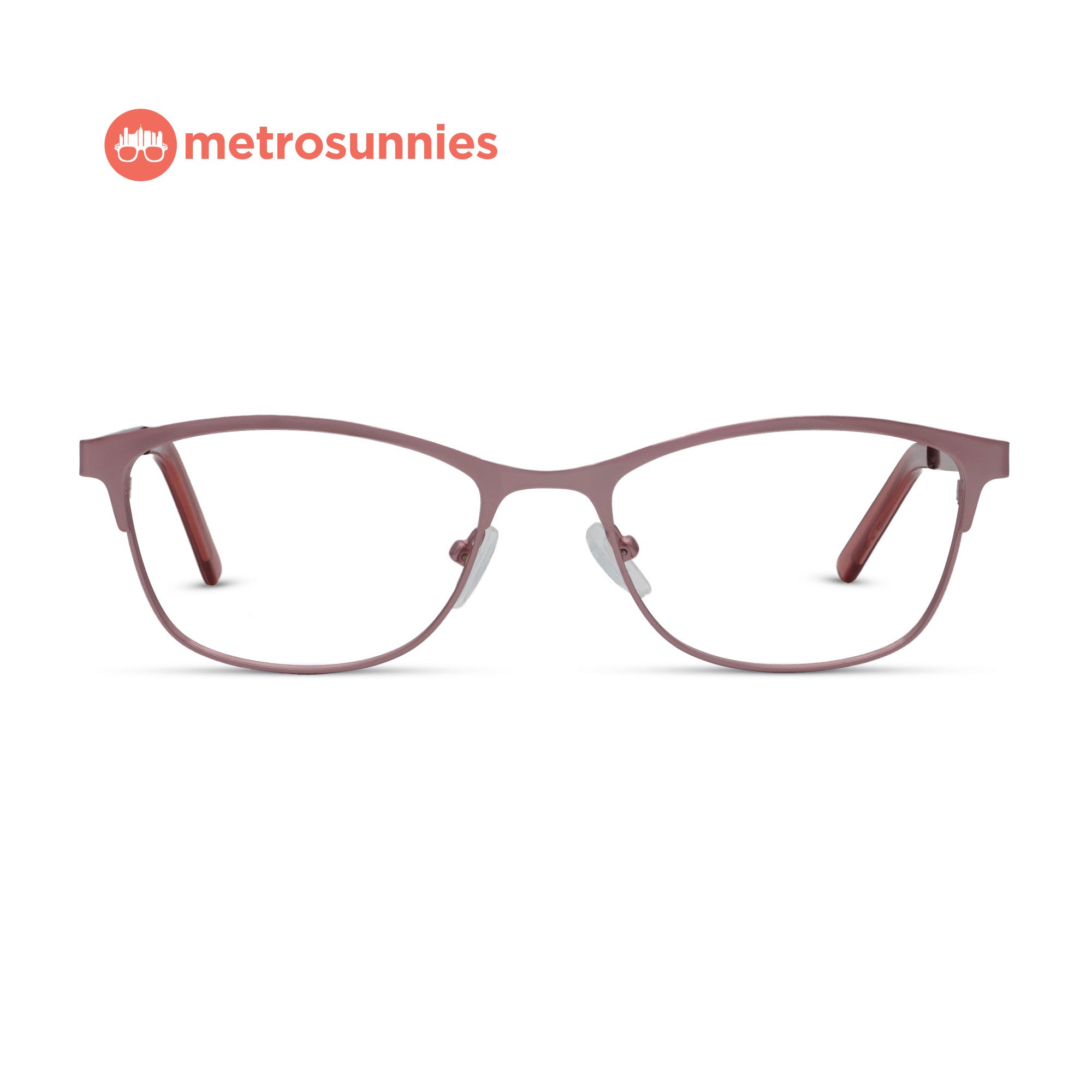MetroSunnies Phillip Specs (Pink) / Replaceable Lens / Eyeglasses for Men and Women