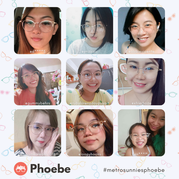 MetroSunnies Phoebe Specs (Rose Gold) / Replaceable Lens / Eyeglasses for Men and Women