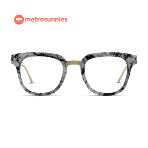 MetroSunnies Randy Specs (Marble) / Replaceable Lens / Eyeglasses for Men and Women