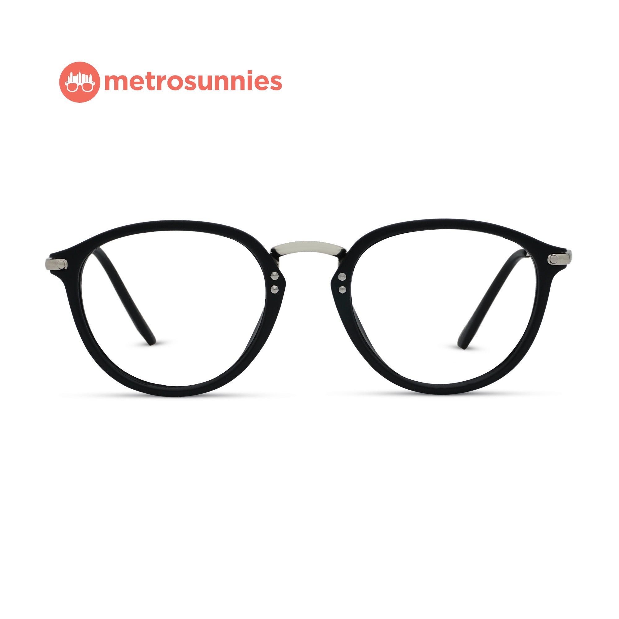 MetroSunnies Renae Specs (Black) / Replaceable Lens / Eyeglasses for Men and Women