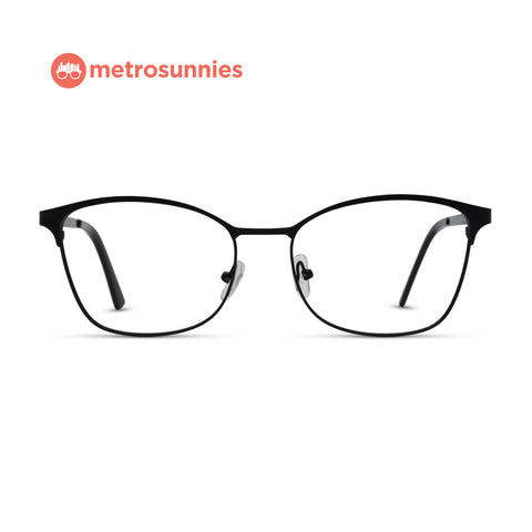 MetroSunnies Rhino Specs (Black) / Replaceable Lens / Eyeglasses for Men and Women