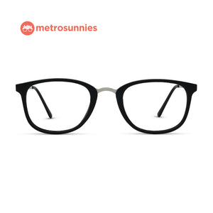 MetroSunnies River Specs (Black) / Replaceable Lens / Eyeglasses for Men and Women
