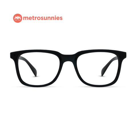 MetroSunnies Robbie Specs (Black) / Replaceable Lens / Eyeglasses for Men and Women