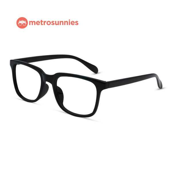 MetroSunnies Robbie Specs (Black) / Replaceable Lens / Eyeglasses for Men and Women