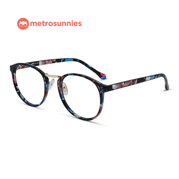 MetroSunnies Robin Specs (Flora) / Replaceable Lens / Eyeglasses for Men and Women