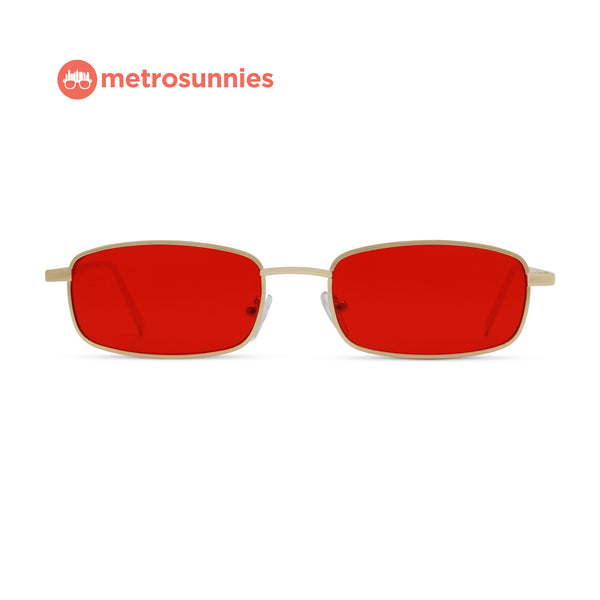 MetroSunnies Rocky Sunnies (Vermillion) / Sunglasses with UV400 Protection / Fashion Eyewear Unisex
